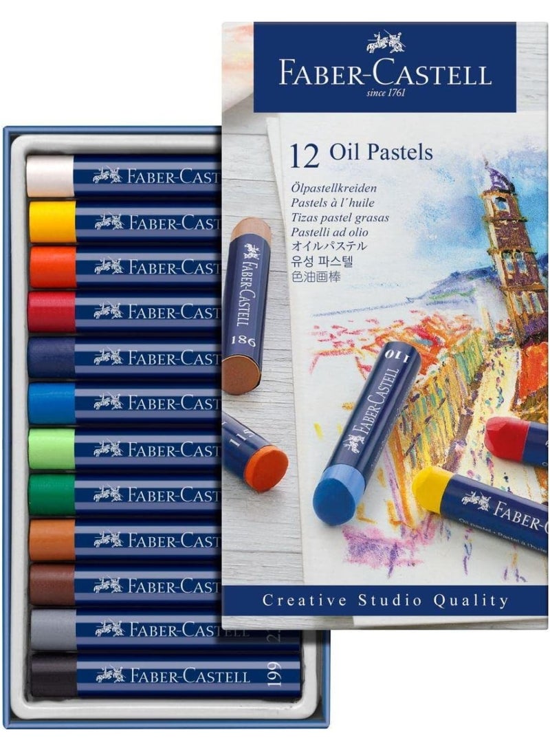 Faber Castell-Creative Studio Oil Pastel Set of 12 Colours